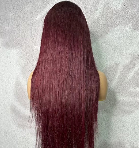 13x4 HD Lace Front Straight Human Hair Wig – 10 Colors, 18–30 Inches