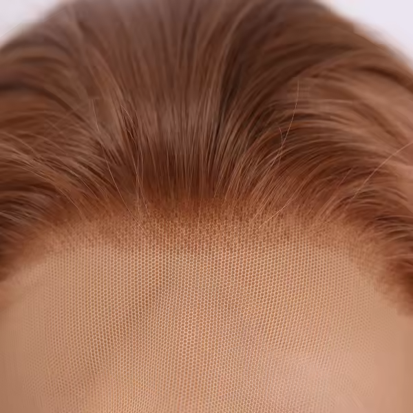  Copper 13x3 Lace Front Body Wave Synthetic Wig - Lace Hairline Detail