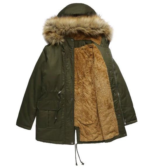 Quilted Hooded Coat | Women's Winter Jacket