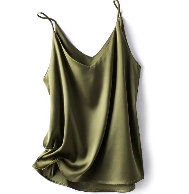 Camisole Crop Top — Spaghetti Strap Tank Top