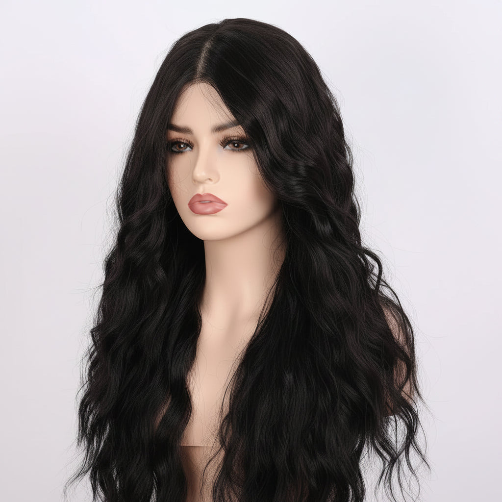 Black Water Wave 13x4 Lace Front Wig Side View