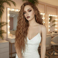 Copper 13x3 Lace Front Body Wave Synthetic Wig - Front View