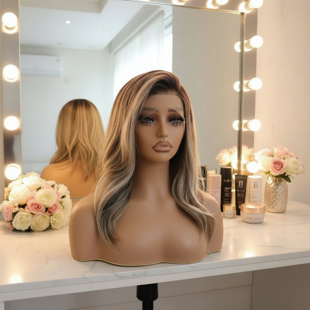 Body Wave Lace Front 13x4 Wig in Highlight Blonde 14 Inch