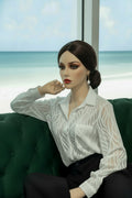 front white sheer blouse