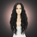 Black Water Wave 13x4 Lace Front Wig Front View