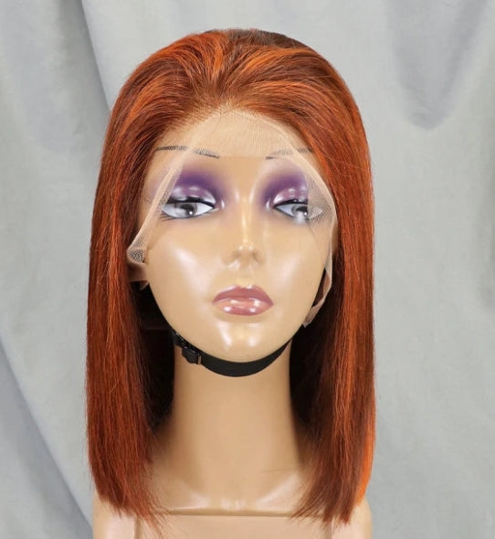 Straight Bob Lace Front Wig | 100% Human Hair | 10 Colors | 10"-16"