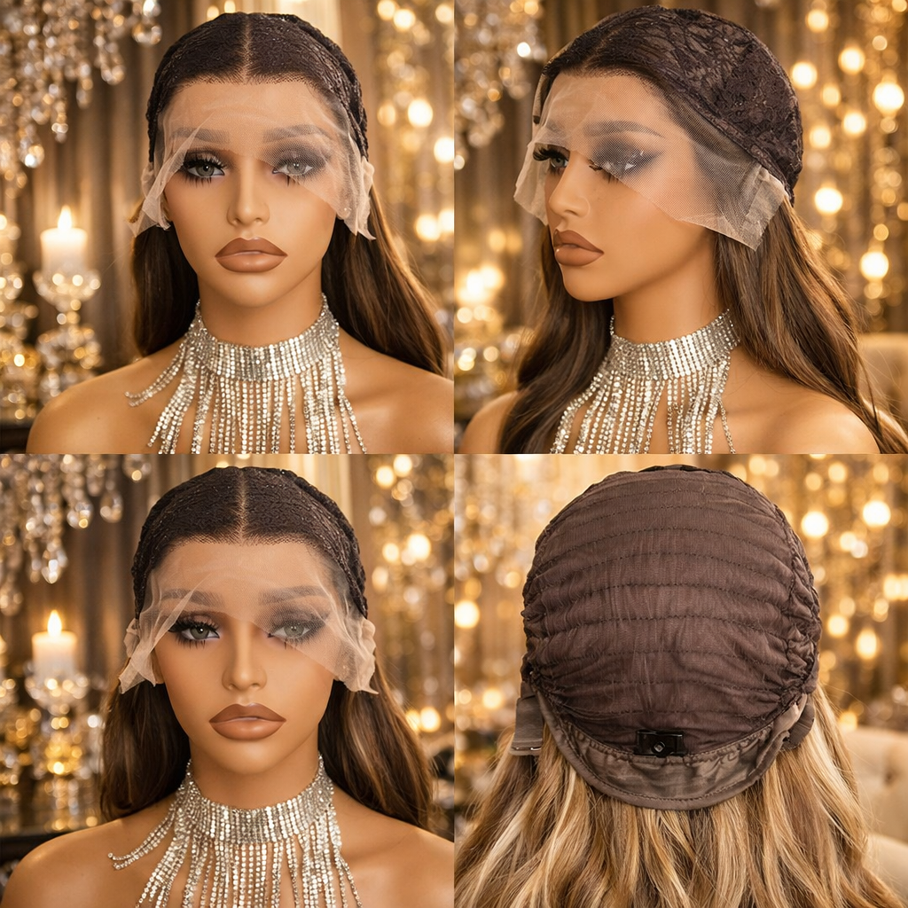 Body Wave Lace Front 13x4 Wig Synthetic HD Lace Heat Resistant Natural Hairline